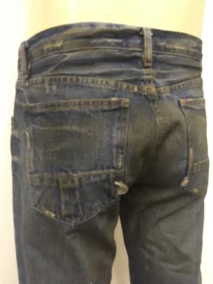SLAB by Rick Owens MKD2001 Jeans Vintage Straight Leg Blue New HOGS faded denim - Image 1 of 4