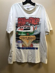 JERZEES 1996 NHRA 5 TIME CHAMPION DON STEVES PRINT ON BOTH SIDES MEN’S XL - Picture 1 of 4
