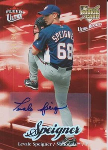 Tarjeta de novato Leval Speigner 2007 Fleer ultra autografiada nacionales - Imagen 1 de 1