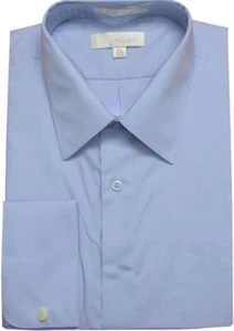 NWT 22"-34"/35" Blue Jean-Paul Germain Convertible Cuff Big and Tall Dress Shirt - Picture 1 of 1