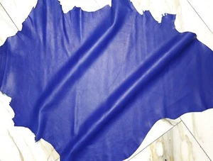 LEDER TIP 39139-A, Lederreste, 1 Lederhaut 0,6mm, royalblau nappa - Picture 1 of 2