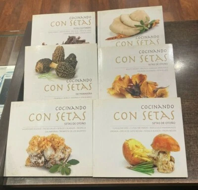 COCINANDO CON SETAS Lote 6 libros El diario vasco Micogastronomia - Imagen 1 de 3