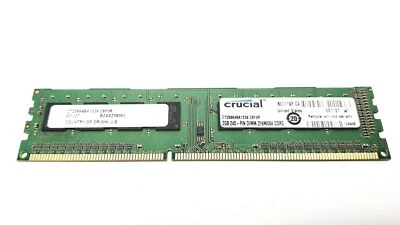 Crucial 2GB 240pin Dimm 256x64 DDR3 Desktop Memory CT25664BA1339.C8F0R - Image 1 of 3