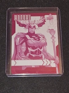 2022-23 Marvel Annual Monolith Magenta Silver Sparkle Printing Plate 1/1 #60 - Picture 1 of 2