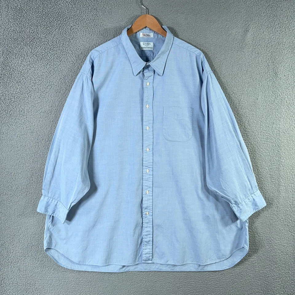 Camisa Oxford Vintage Gitman Bros Pinpoint Para Hombre 20/36T 3XL Grande Alta Larga EE. UU. Foto 1 de 4