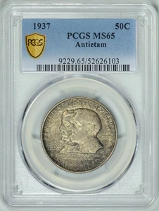 1937 ANTIETAM 50c PCGS MS65 Commemorative Half ~ #52626103 - Picture 1 of 4