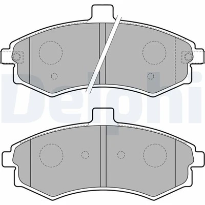Delphi Front Brake Pads for Hyundai Elantra Matrix Kia Cerato - Image 1 of 4