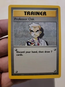 Pokemon TCG Card Vintage 1999 WOTC Game Freak Nintendo Trainer Professor Oak - Picture 1 of 2