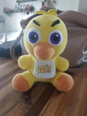 2017 Five Nights at Freddy's Chica 鸡毛绒 Let's Eat Bib 7 英寸 FNAF — 第 1/4 张图片