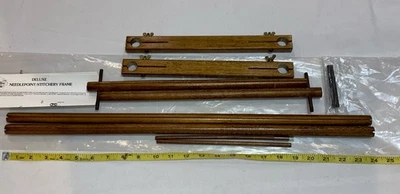 Creative Circle Deluxe Needlepoint Stitchery Frame 10x24 Vintage NEW Open Pkg - Image 1 of 2