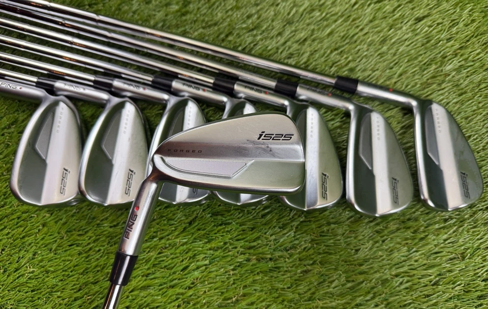 *Very Nice* Ping i525 Iron Set 4-PW+UW Red Dot LH | Dynamic Gold Extra Stiff - Image 1 of 4