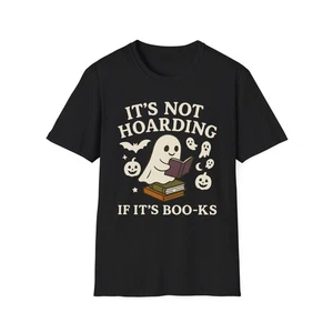 Ghostly Bookworm Unisex T-Shirt, Halloween Reading Tee, Literary Apparel - Bild 1 von 18