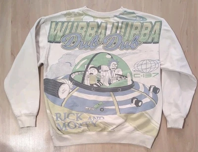Sudadera Rick And Morty Cartoon Network Crema Grande Foto 1 de 4