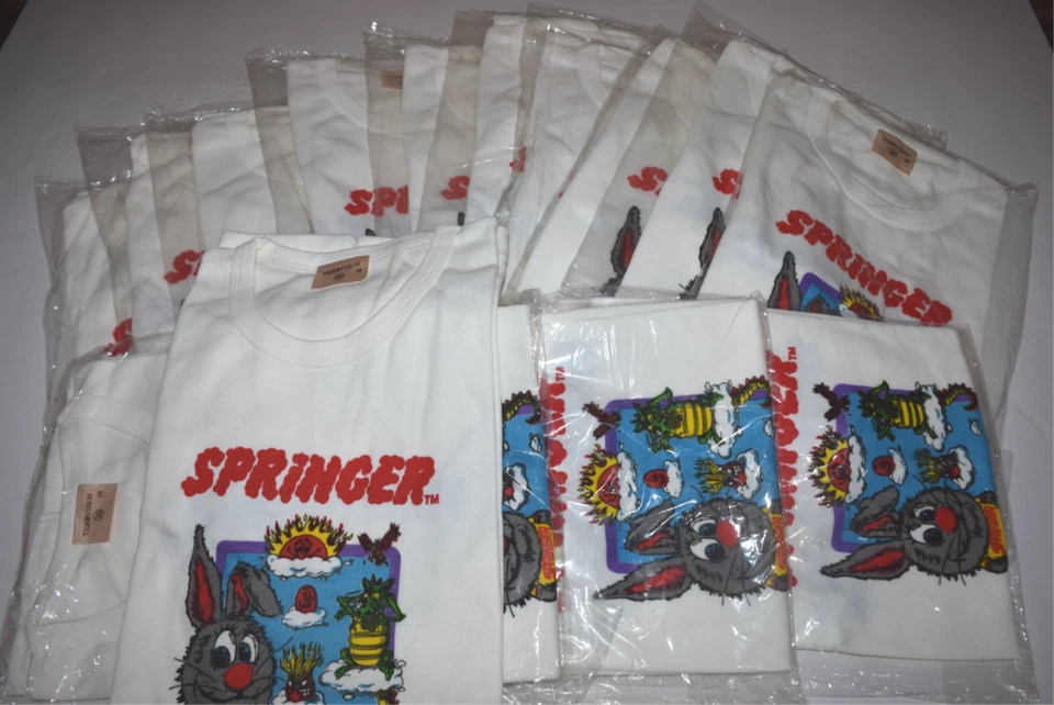 Springer Atari 2600 Tigervision 1983 Vintage Video Game Promo T-Shirt New in Bag - Image 1 of 4