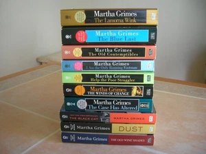 10 RICHARD JURY series books by Martha Grimes Thriller Mystery Suspense PB Lot - Bild 1 von 10