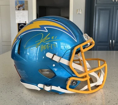 LA CHARGERS LaDAINIAN TOMLISON AUTOGRAPHED RIDDELL AUTHENTIC SPEED HELMET🏈🏉🏈! - Image 1 of 4