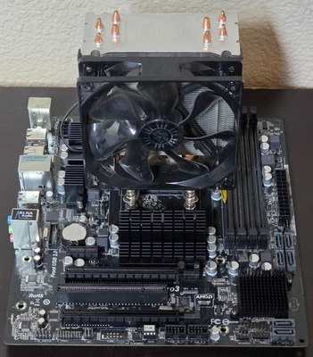 ASRock 970M Pro3 AMD 970 Socket AM3+ Micro ATX Motherboard w/ FX-8120 CPU AS IS - Image 1 of 4