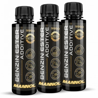 3x 100ml Mannol Benzin Kraftstoff Reiniger Ester Additiv Mannol 9950