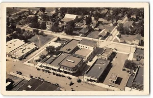 RPPC UKIAH, CA Foster's Variety California Aerial Photo 1946 Mendocino County - Picture 1 of 2