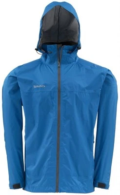 Simms Fishing Hyalite Rain Jacket Mens Medium Blue Herman Lucerne Memorial NEW! - Image 1 of 4