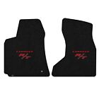 For Charger AWD 2006-10 2PC Ebony Front Carpet Floor Mats w/ Red Charger RT Logo