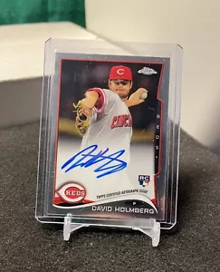 David Holmberg 2014 Topps Chrome 134 Cincinnati Reds rookie autograph - Picture 1 of 2