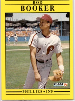 1991 Fleer - Stats Begin with 1981 Orlando #388 Rod Booker - Image 1 of 2