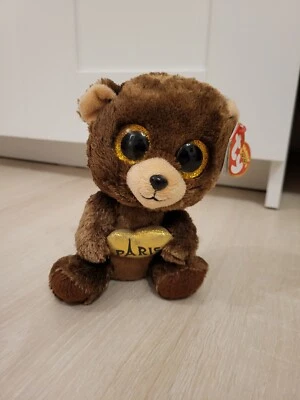 TY Beanie Boos Darcy Bär Paris braun neu  - Bild 1 von 4