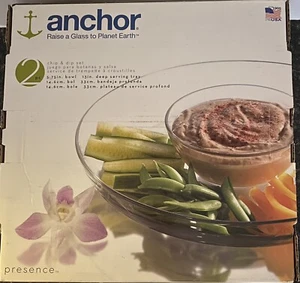 Anchor Raise A Glass To Planet Earth 2pc. 5.75in. Bowl & 13in. Deep Serving Tray - Picture 1 of 3