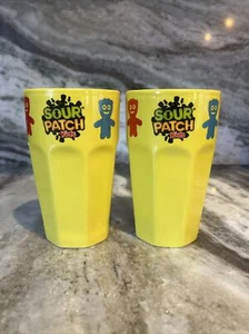 Set Of 2 Sour Patch Kids Ceramic Mugs/Cups Yellow 5"Tall - Picture 1 of 6
