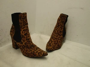 Steve Madden Rosalie modische Damen-Stiefeletten Leopardenmuster hoher Absatz Größe 10 M - Bild 1 von 8