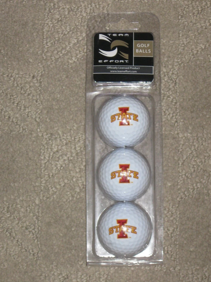 Nike Iowa State Cyclones Paquete de 3 Pelotas de Golf Nuevo Sellado Esfuerzo de Equipo Foto 1 de 1