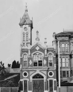 Estación de bomberos histórica 1800 8x10 reimpresión de foto antigua - Imagen 1 de 1