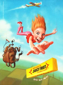JUICY FRUIT GUM AD #03 MAGAZINE promo AD 2002 GOTTA HAVE SWEET? - Picture 1 of 2
