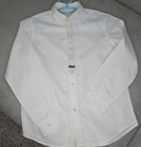 Authentic Gucci Button down long Sleeve Shirt Cotton Boy Size 8