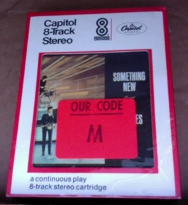 EX RARE ORIG 1967 8 track tape The Beatles Something New RARE 2 label black cart - Picture 1 of 16