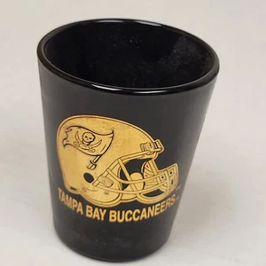 NFL Tampa Bay Buccaneers Shot Glass, NEW (Black - Gold Helmet) - Picture 1 of 1