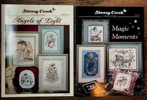 2 STONEY CREEK Cross Stitch Pattern Booklets "Magic Moments" & "Angels of Light" - Picture 1 of 8