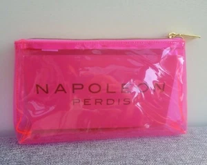 Napoleon Perdis Pink see through waterproof Makeup Cosmetics Bag, Brand NEW! - Picture 1 of 6