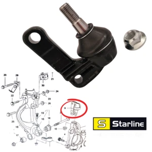 Buje de suspensión superior delantero izquierdo o derecho para Vauxhall Astra J GTC - Imagen 1 de 5