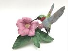 Vintage Lenox Green Hummingbird Garden Bird Collection Figurine 3.5"
