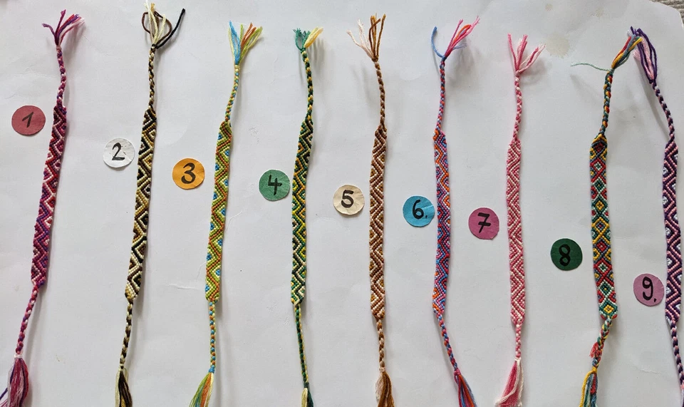 Freundschaftsarmband geknüpft geflochten Kinder kurz Sommer Armband Kind - Bild 1 von 1