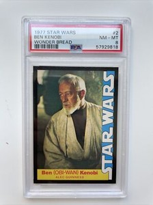 1977 Star Wars Wonder Bread Ben (Obi-Wan) Kenobi Rookie RC PSA 8 NM-MNT