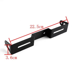 Universal License Plate Bracket Mount Frame For Suzuki GSXR 600 Black UE A - Picture 1 of 5
