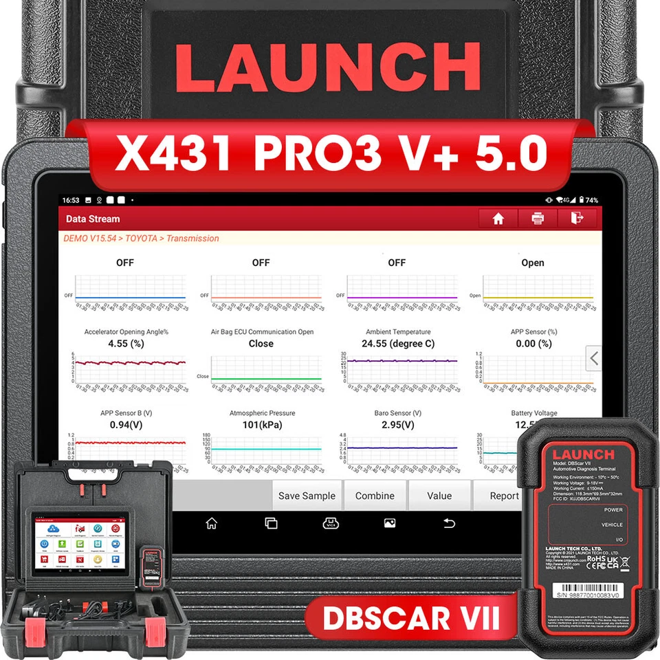 2024 LAUNCH X431 PROS V 5.0 PAD V KFZ OBD2 Diagnosegerät Scanner Key Programmier