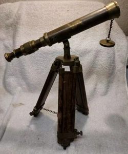 Vintage Teleskop Messing & Holz. NEEDs TLC. ALLE BILDER ANSEHEN... - Bild 1 von 24