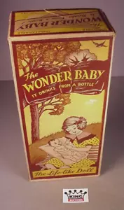 1940's- 1950's The Wonder Baby Doll original cardboard Box only Made in USA - Picture 1 of 5
