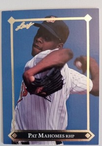 1992 Leaf Gold Rookies Pat Mahomes Minnesota Twins RC #BC-17-good not perfect