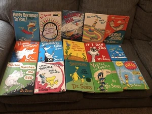 BANNED ~15 Dr. Seuss Book Lot~McElligot’s Pool~Scrambled Eggs ~If I Ran the Zoo~ - Picture 1 of 5