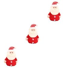  3 Pack Red Cloth Christmas Gift Bag Elder Santa Claus Candy